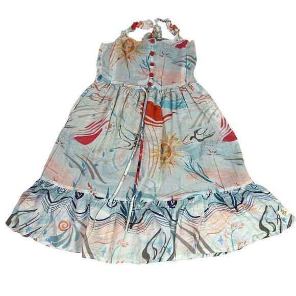 Bijou Sauvage Hakuna Moscato Brett Long Lightweight Ruffle Maxi Sun Dress size 6 - Picture 3 of 11